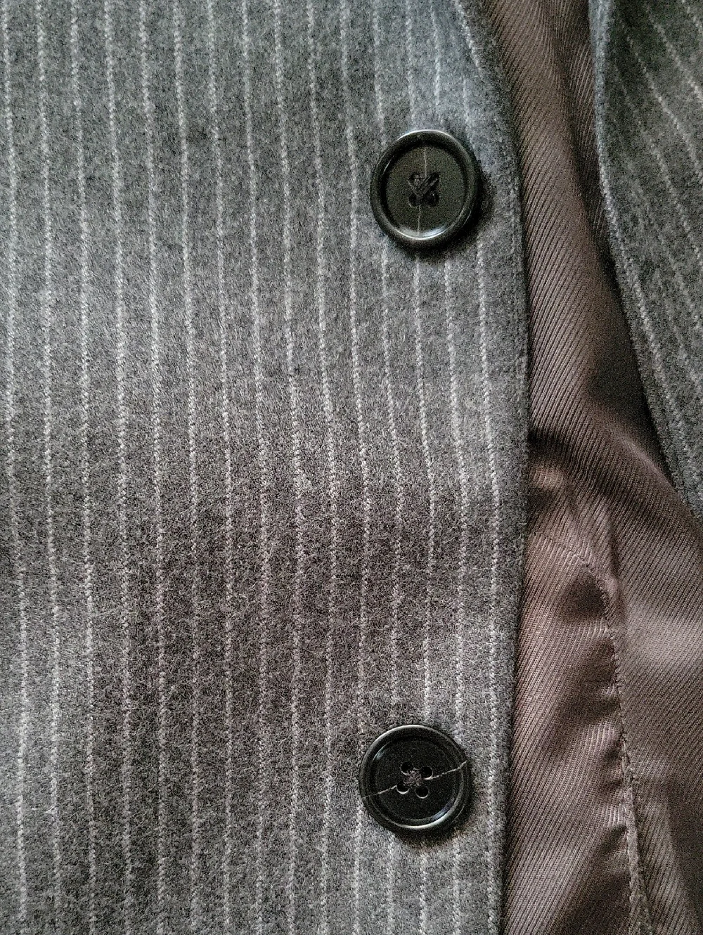 Banana Republic Gray Pinstripe 40S Suit Jacket